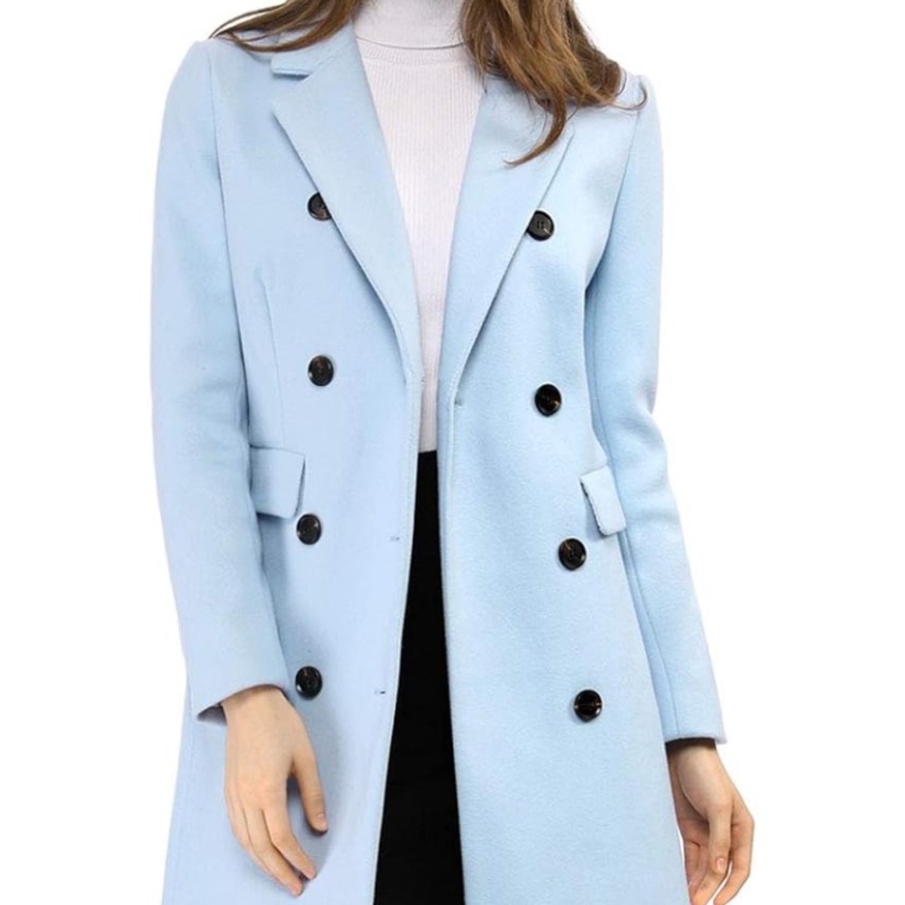 Sky Blue Trench Coat